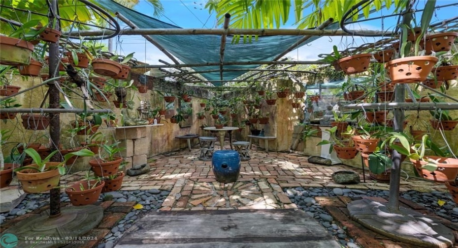 Manicured gardens