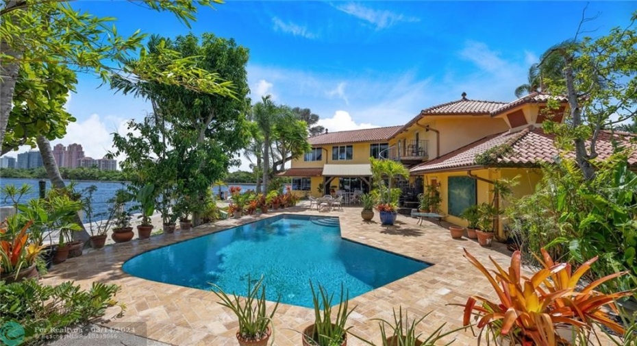 Expansive outdoor living space