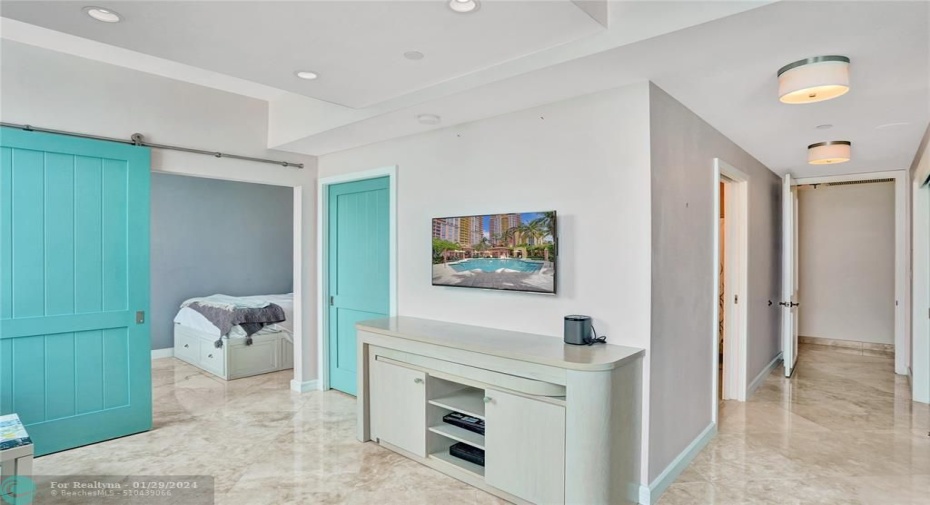Two bedroom suite with shared bathroom