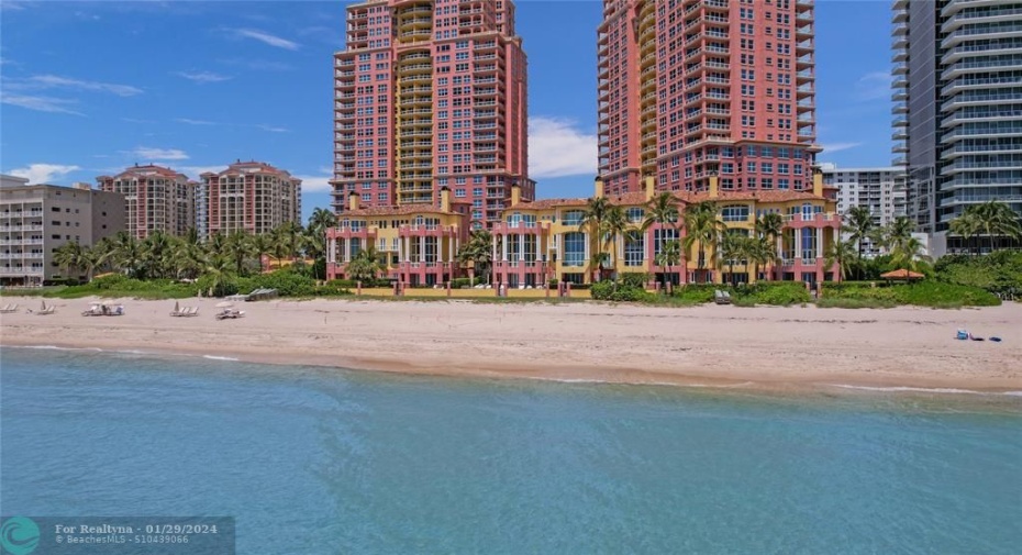 Private beach